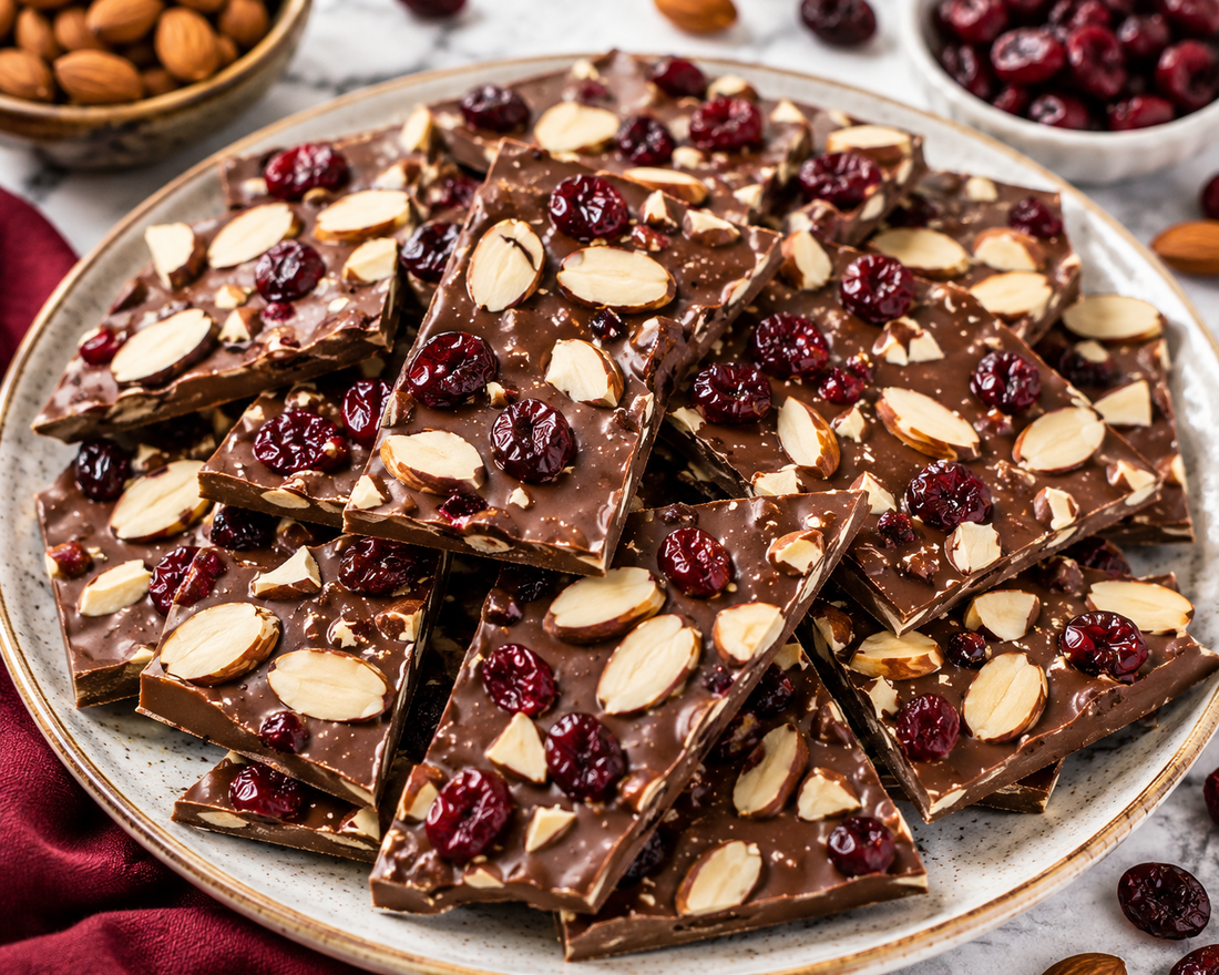 Chocolate Almond Berry Bark Recipe – Easy No-Bake Treat