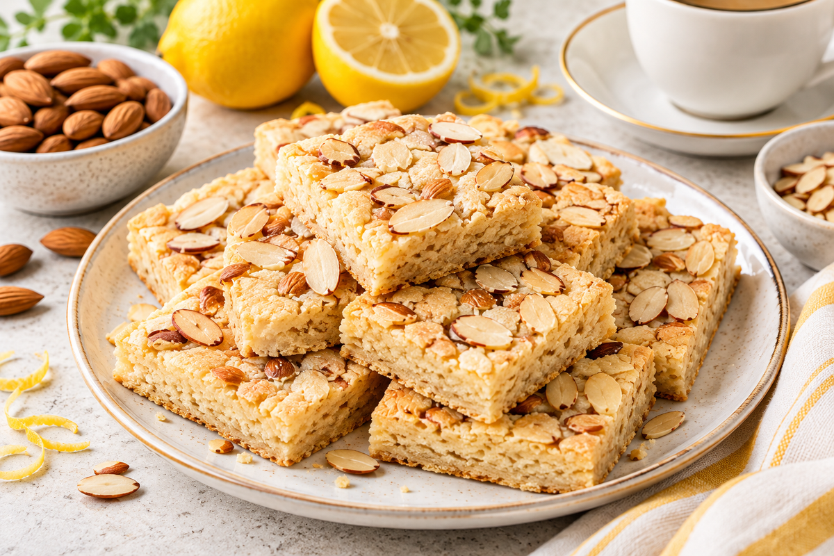 Italian Almond Cookies – Easy Lemon Almond Cookie Bars